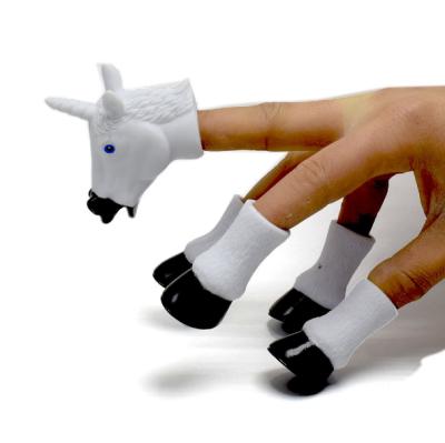 China Toy New Amazon Hot Selling Funny Educational Unicorn Legs With Finger Toys Best Christmas Gift Finger Action Toys for sale