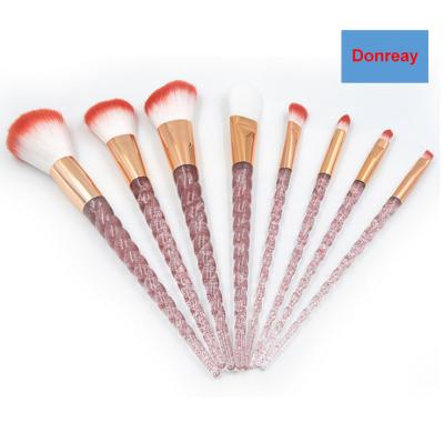 China Flat Brush 8 Pieces Make Up Brush Reading Unicorn Make Up Brush for sale