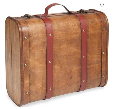 China China Direct Manufacturer Retro Wholesale Wooden Suitcase for sale