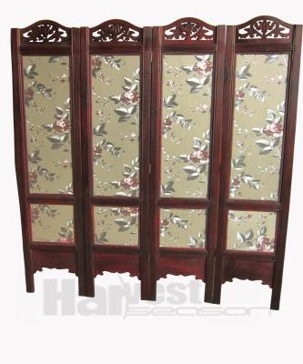 China Traditional Chinese Vintage Decorative Folding Wooden Room Divider Partition Panel for sale