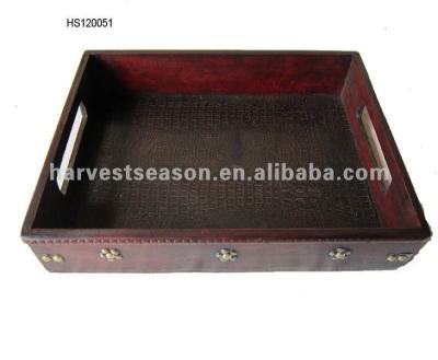 China China hot sale antique wooden tray for sale