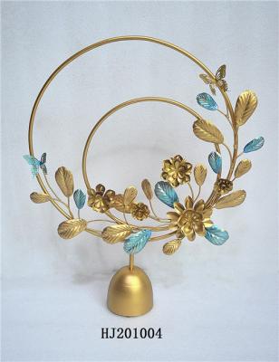 China Europe Wedding Celebrate Creative Desktop Display Stand Decorative Flower Metal Art for sale