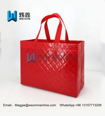 China Hot sale Embossing pp laminated non woven bag with gravure printing/shopping bag for sale