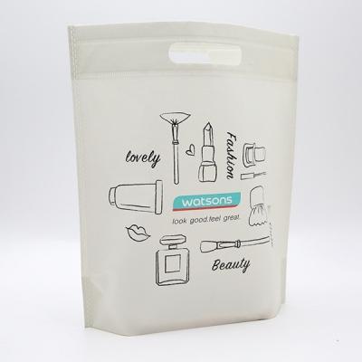 China Die cut handle non woven carry bag hot sales eco d-cut reusable non woven bag for sale