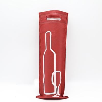 China D-cut heat seal nonwoven bag wholesale eco-friendly d-cut nonwoven recycle wine bag for sale