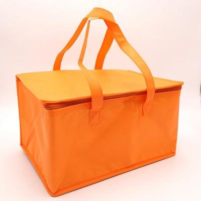 China White Promotional Non Woven Material aluminum cooler bag thermal bag with Zipper for sale