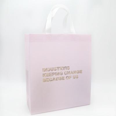 China Glod blocking Promotional Eco-friendly rope handle folding non woven shopping bag for sale