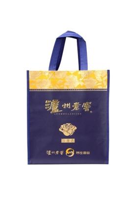 China Promotional custom non woven Shopping Bag with X sewing for liquor for sale