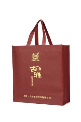 China sewing machine non woven shopping bag best quality and clear print customized logo for sale