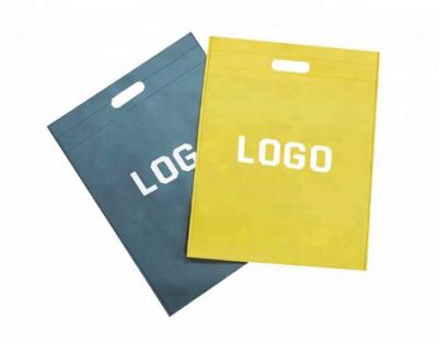 China 80gsm Customized printing hot sale non woven D-cut bag for sale