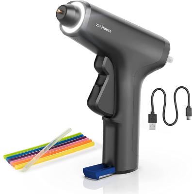 China Zai Hause 4V 2000Ah Unrated Li-ion Rechargeable Hot Melt Glue Gun Kit with 7 Pcs Glue Sticks for Arts and Crafts, DIY and More (Gray) for sale