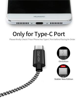 China MP3/MP4 Player DUX USB C Cable For Nylon Type Type-C Fast USBC Charging C Data Charger Cable Android USB Cord for sale