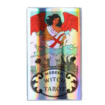 China Promotional Holographic Modern Witch Gifts Paper Tarot Cards Tarot Manufacturers Wholesale Playing Tarot Card Packs for sale