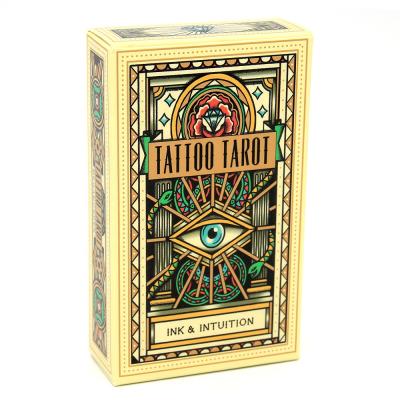 China Promotional gifts tattoo 78 tarot card deck ink intuition tarot cartas decks custom printing wholesale tarot cards for sale