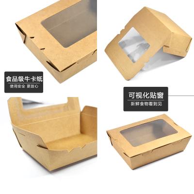 China Eco-friendly Food Wrapping Paper Fast Food Box For Outlet Cardboard Packaging Clear Window Drawer Food Boxes for sale