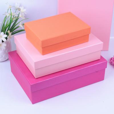 China Rectangular Recycled Materials Kraft Paper Gift Packaging Box Clothes Scarf Watch Wallet DIY Hard Box Recyclable Boxes for sale