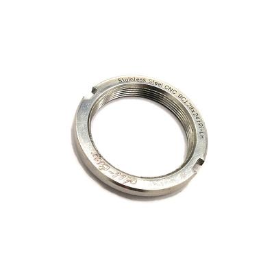 China Bicycle CNC Machining SS Stainless Steel Slotted Lock Ring Nut Led Long History Machining for sale