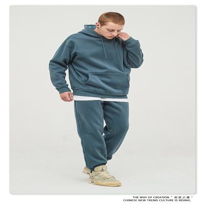 China Anti-pilling Gray Athletic Full Zip Hoodie Sweatpants for sale