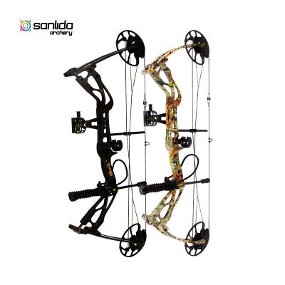 China Sanlida Archery Dragon X8 Hunting Compound Bow Package Camouflage 0-60lbs or 0-70lbs ATA 30