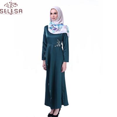 China Modern Pleated Baju Kurung Kebaya Malaysia Style Lace Kaftan Robe Moroccan Muslim Abaya Dresses Pleated Crepe Long for sale