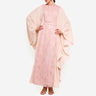 China Hot Islamic Jilbab Dubai Wedding Dress Fashion Pearl Jilbab Malaysia Abaya Jilbab Design Beautiful Baju Kurung Kebaya New for sale