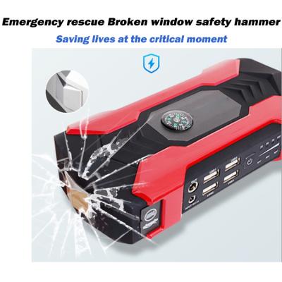 China Jump start vehicles; Portable Power Bank Emergency Tool Multifunctional Battery 20000mAh 12v 24v Car Jump Starter with LCD Flashlight for sale