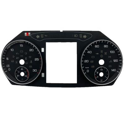 China Good Light Transmittance High Qulity Screen Printing Custom Automobile 3D Meter Dialcar Tachometer Cluster for sale