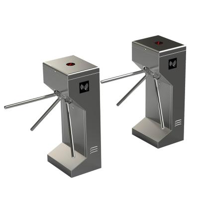 China Metro Station Access Control Systems Rotary Electronic Pedestrian Tripod Turnstile Gate for sale