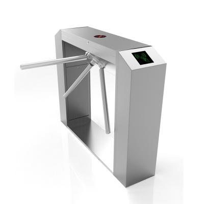 China 304SS Stainless Steel QR Code Card Reader Access Control Tripod Turnstile Gate for sale