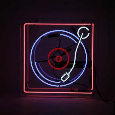 China Wholesale Retro Record Player Neon Light Box Various Style Neon Lamp Box Beer Bar Indoor Outdoor Shop Custom Acrylic Decoration for sale