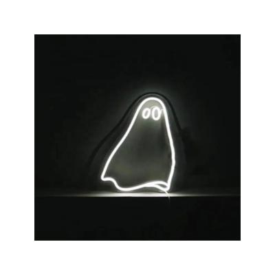 China Indoor Outdoor Hot Sale Spooky Ghost Halloween Neon Light Led Neon Light Man Cave Home Room Party Decor Gift 10x8 Flexible Acrylic Support Inch for sale