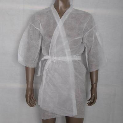 China SBPP Hospital Disposable Invalid Clothing Kimono  Disposable Nonwoven Coverall for sale