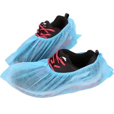 China Hospital Custom Sizes Disposable Non Slip Non Woven Medical Plastic Shoe Covers for sale