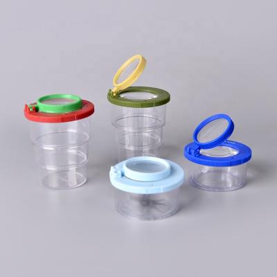 China Popular Stretchable ABS+PS+PMMA Cup Magnifier Insect Viewer Magnifier Jar for sale