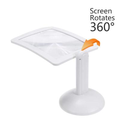 China Folding Magnifier Led Rotating Desk Lamp Lighting Magnifying Glass Magnifying Glass Reading Writing Tool for sale