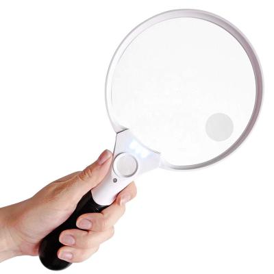 China Medicine 2X/4X/10X Lens Combination Design Magnifier Handheld Magnifier With Light for sale