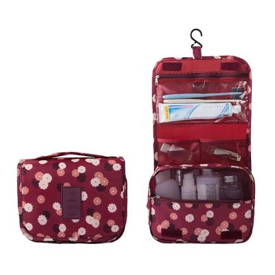 China Durable Portable Travel Toiletry Organizer Storage Handbag Pouch Organizer Carry Cosmetic Makeup Bag Wash Home Wash Bag for sale