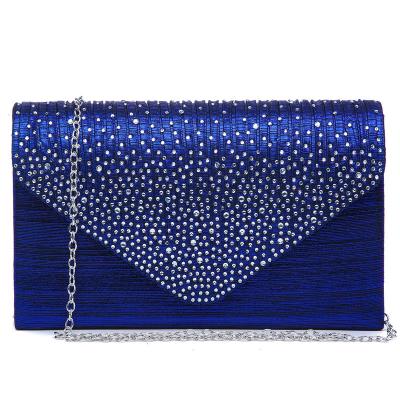 China High Quality Women's Evening Clutch Bags Envelope Handbag Party Prom Clutch Purse Ladies Rhinestones Shoulder Cross Body Bag for sale