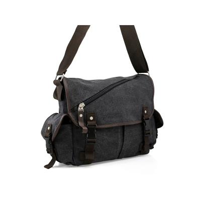 China High Quality Men Messenger Bag School Shoulder Canvas Bag Vintage Cross - Body Satchel Laptop Business Bags for sale