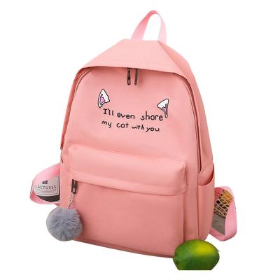 China 4pcs/set anti-theft school bags for girls women backpack girls teenage student bookbag kids schoolbag waterproof custom backpack kids bag for sale