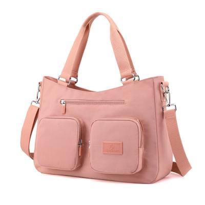 China High Quality Women Large Capacity Handbag Multi Pocket Nylon Clips Ladies Casual Cross - Body Bag Shoulder Bags Luxury Tote Handbags for sale