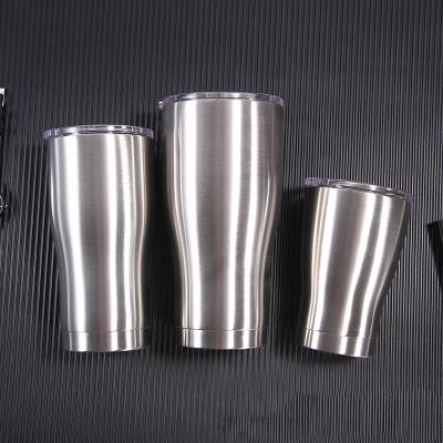 China Viable USA Warehouse Modern Double Wall Stainless Steel Vacuum Tumbler 20oz Curve Tumbler for sale