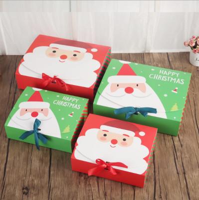 China Custom Creative Christmas Recyclable Gift Paper Box Sticker Customized Art Craft Logo Industrial Packaging for sale