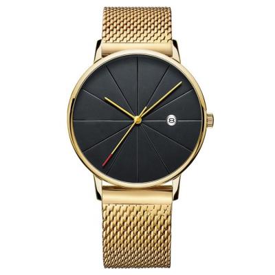 China Hot Selling Men's Stainless Steel Band Watch Day/Date 2021 SY Quartz Watches Luxury Casual Simple Mens Calendar Watches for sale