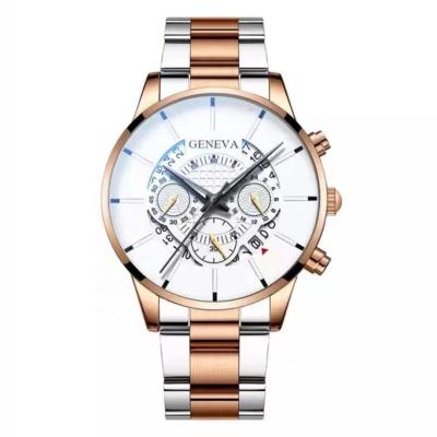 China 2021 SY Day/Date Mechanical Watch Men's Watch +Bracelet+Box Set Steel Band Quartz Watch Bracelet Jewelry Gift for sale