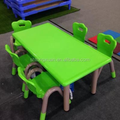 China Widely newest plastic table and chair for baby for sale