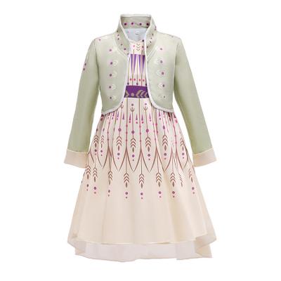 China China Wholesale Anti-static Wedding Dress Lapel Collar Long Sleeve Children Wear for sale