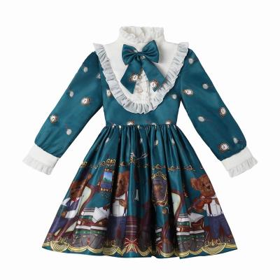 China OEM FEDEX Plain DHL Spring Ruffle Baby Butterfly Dress Anti-Static Flutter Sleeve Cotton Spandex Picture Technics Style Sets for sale