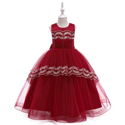 China Manufacturer Direct Anti-Static Party Clothing Long Lace Dress For Young Girls for sale