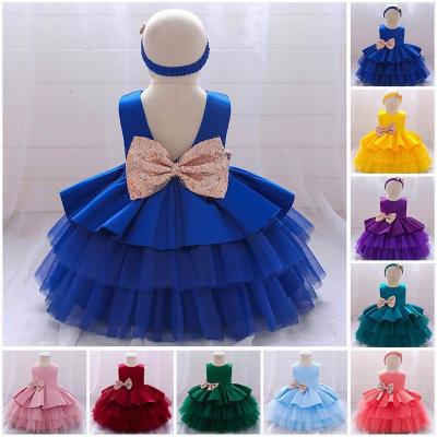 China New Design Sleeveless Kids Formal Dress Kids Clothing 3-10Years Baby Dress Sequined Designs for sale